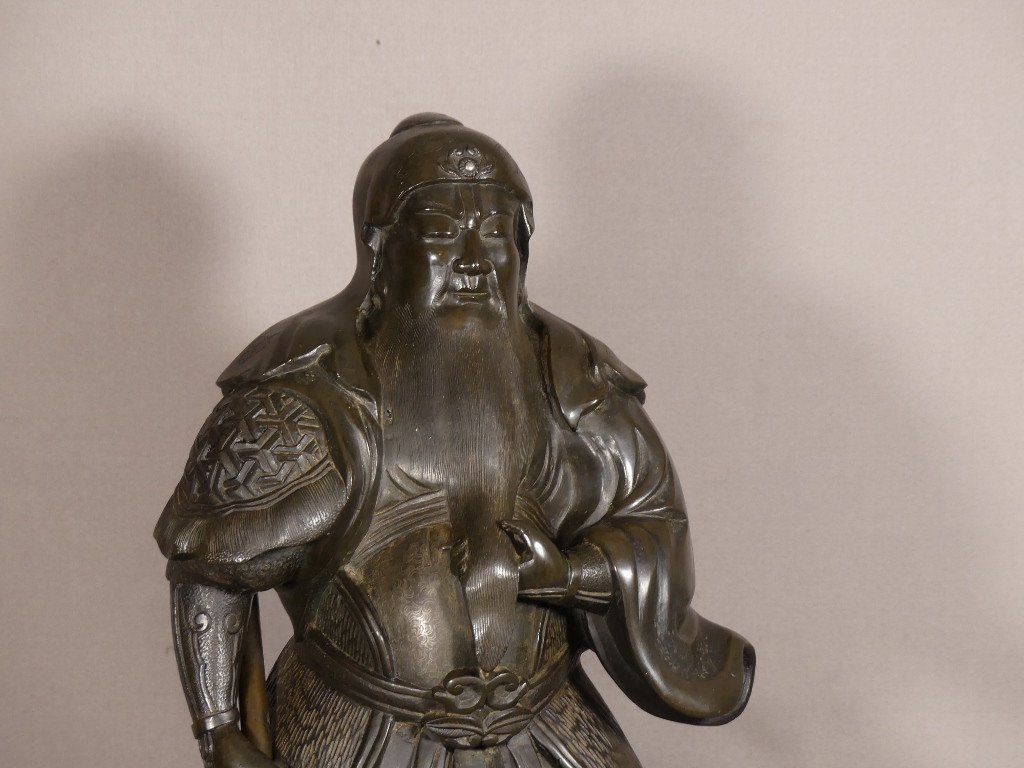 Chinese Bronze 18th Century, Guan Gong, Guan Yu, God Of War And Wealth, China-photo-2