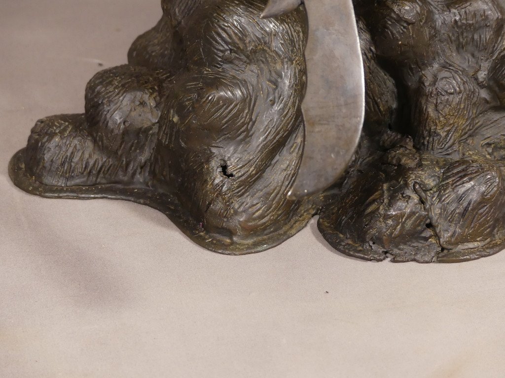 Bronze Chinois XVIII &egrave;me Si&egrave;cle, Guan Gong, Guan Yu, Dieu De La Guerre Et De La Richesse, Chine-photo-3
