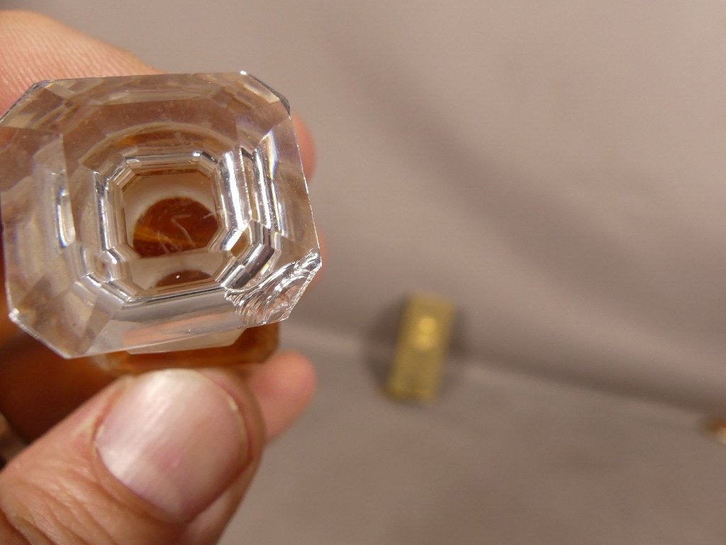 Divinia Par Wolff & Sohn 1903 , Très Rare Flacon De Parfum Plein En Cristal Baccarat Et  Boîte-photo-2
