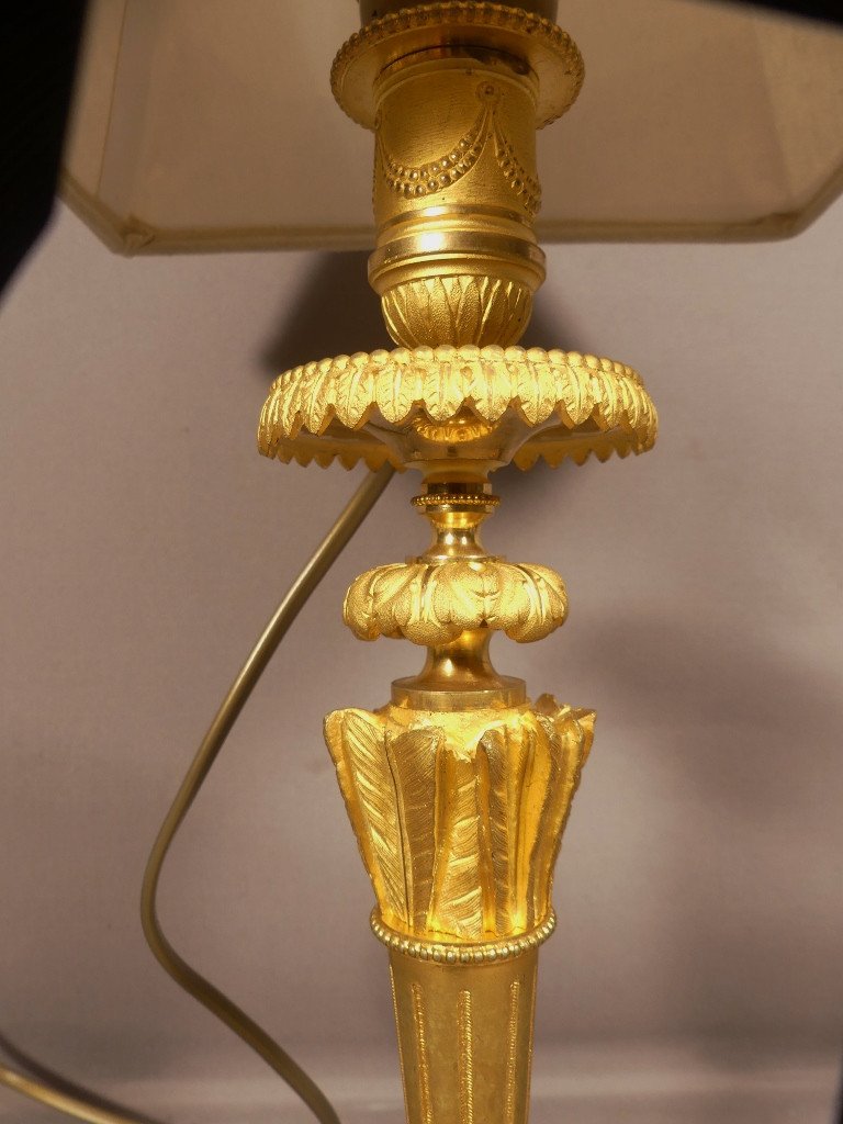 Lamp With Arrows And Quiver In Gilt Bronze Louis XVI Style, 19th Century-photo-3
