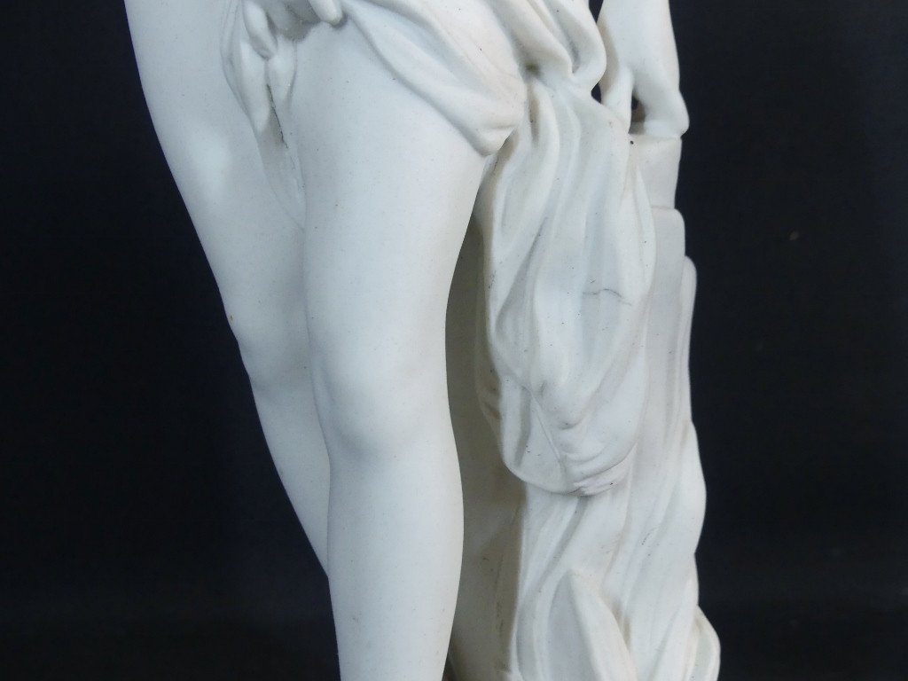 The Bather After Falconet, Porcelain Biscuit Sculpture, 19th Century-photo-4