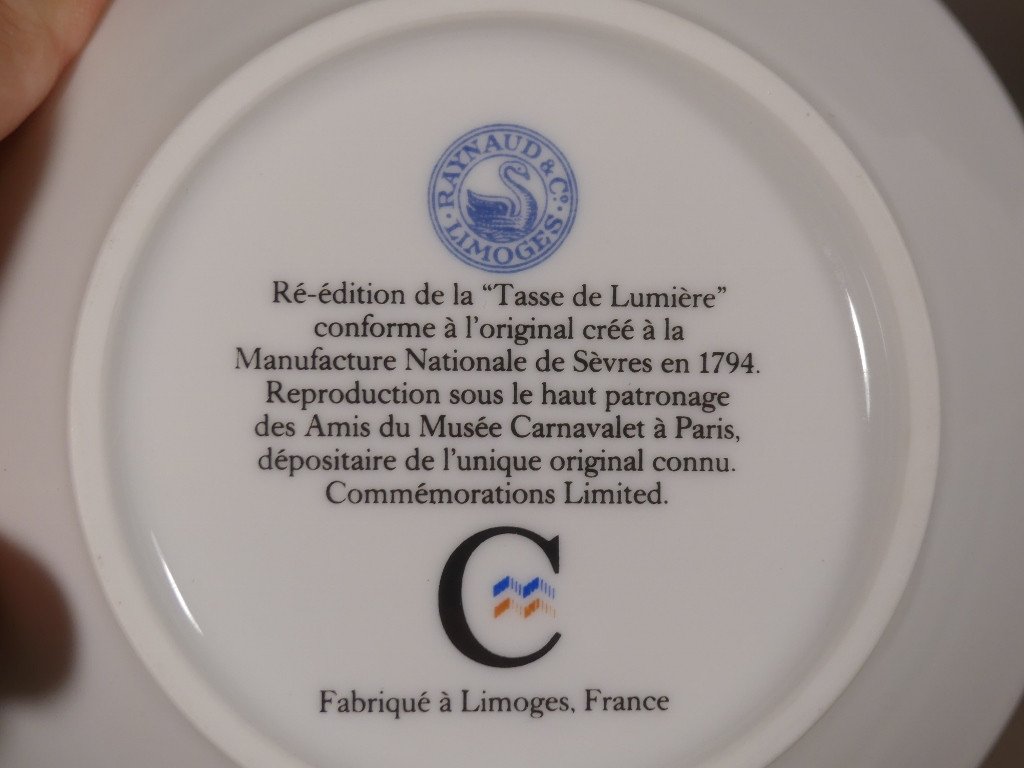 Tasse De Lumi&egrave;re, Raynaud Porcelaine Limoges, R&eacute;volution, Franc Ma&ccedil;onnerie-photo-7