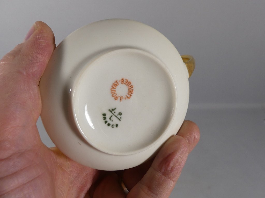 Tasse à Moustache Jean Pouyat Porcelaine De Limoges XIX ème-photo-2
