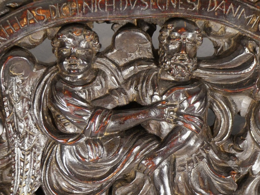 Bois Sculpté XVIII ème Cantate J S Bach, Ich Lasse Dich Nicht, Du Segnest Mich Denn-photo-3
