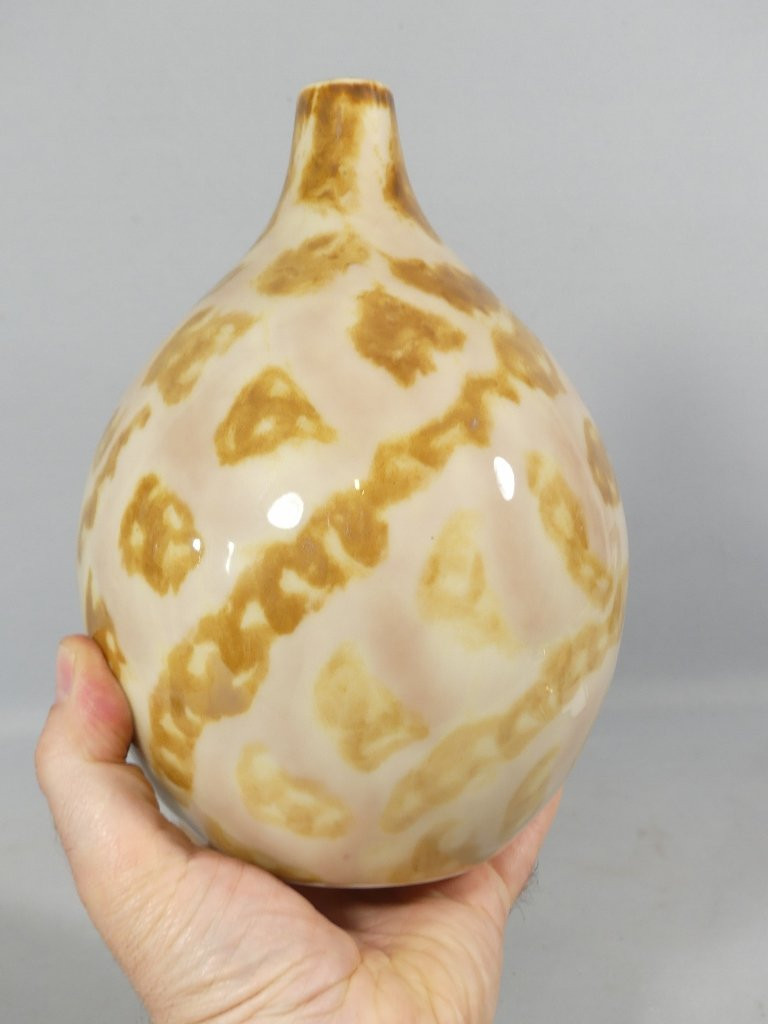 Camille Tharaud Limoges Vase With Giraffe Decor, Art Deco Period-photo-4