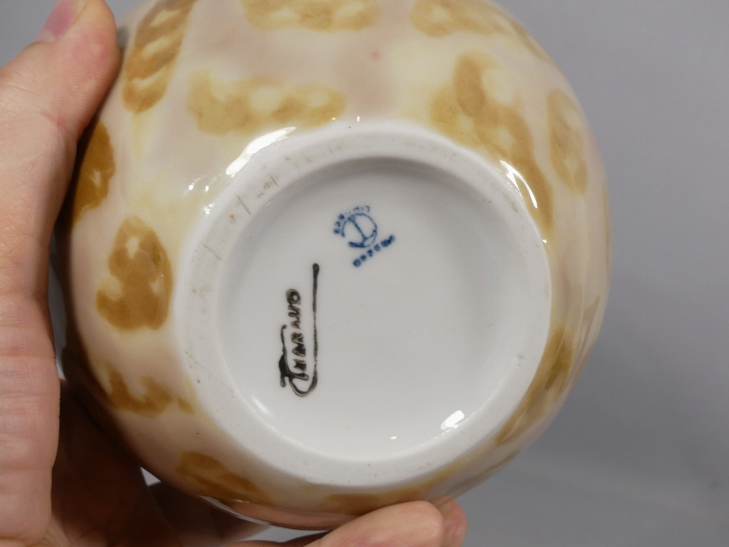 Camille Tharaud Limoges Vase With Giraffe Decor, Art Deco Period-photo-1