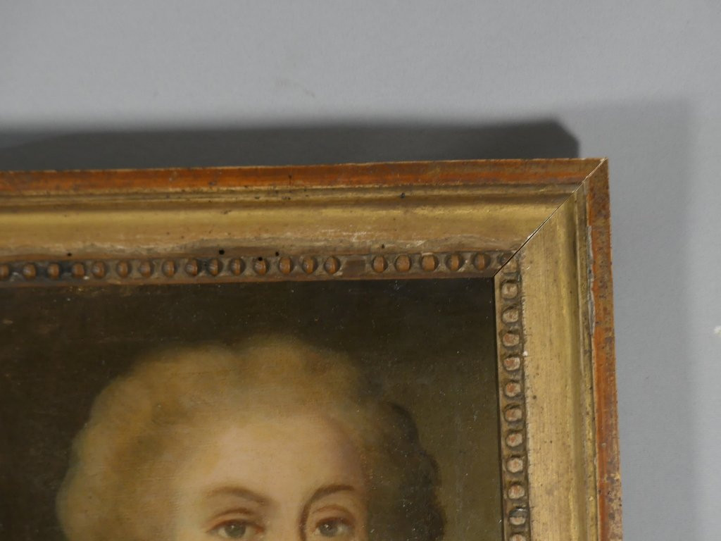 Portrait Of A Young Woman, Oil Painting On Canvas, Late 18th Century-photo-4