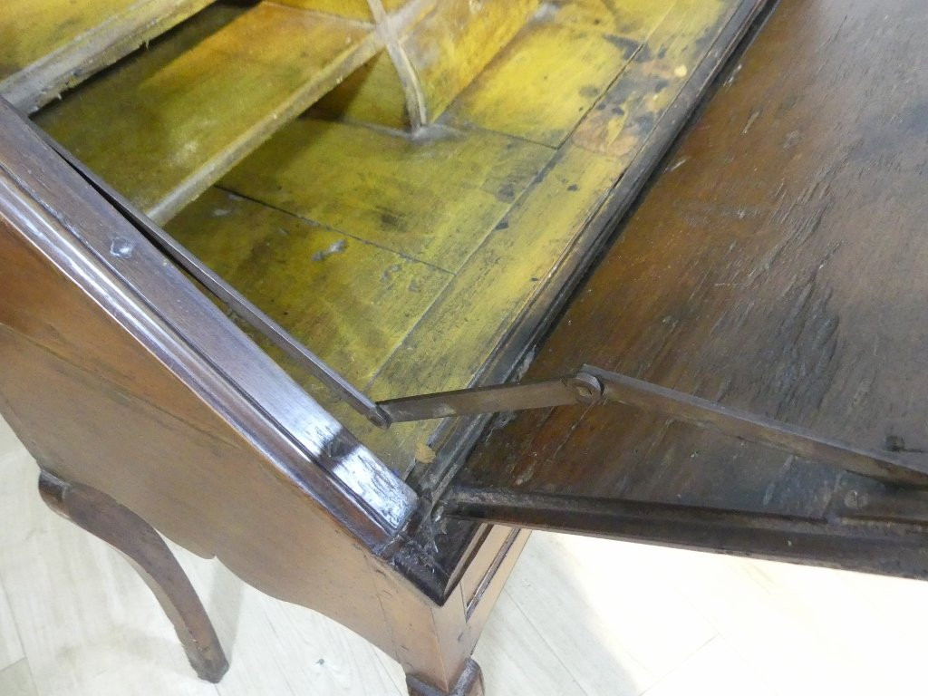 Louis XV Sloping Desk, All Natural Walnut 18th Century-photo-3