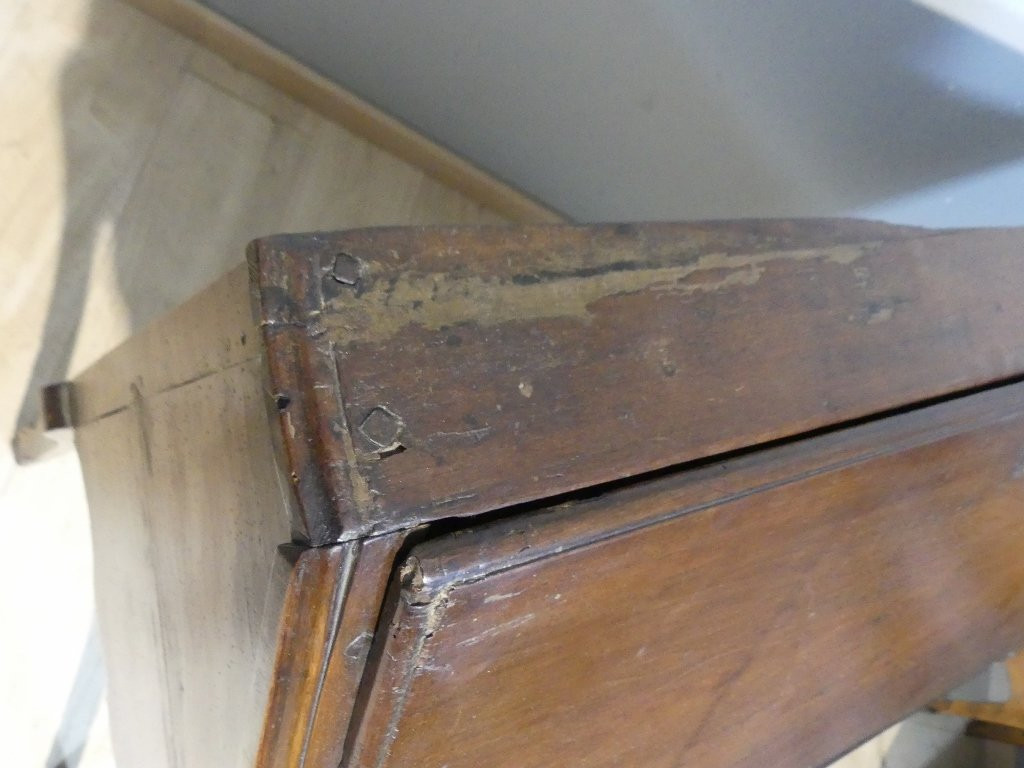 Louis XV Sloping Desk, All Natural Walnut 18th Century-photo-7