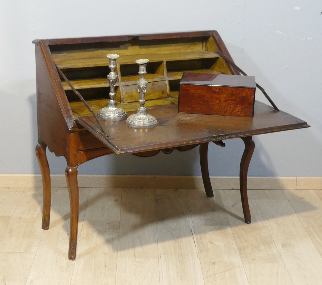 Louis XV Sloping Desk, All Natural Walnut 18th Century