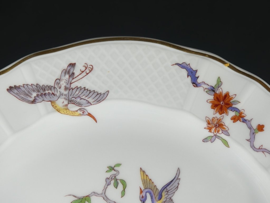 Bernardaud Condé d'après un modèle de Chantilly XVIII ème, service 12 personnes en porcelaine-photo-4