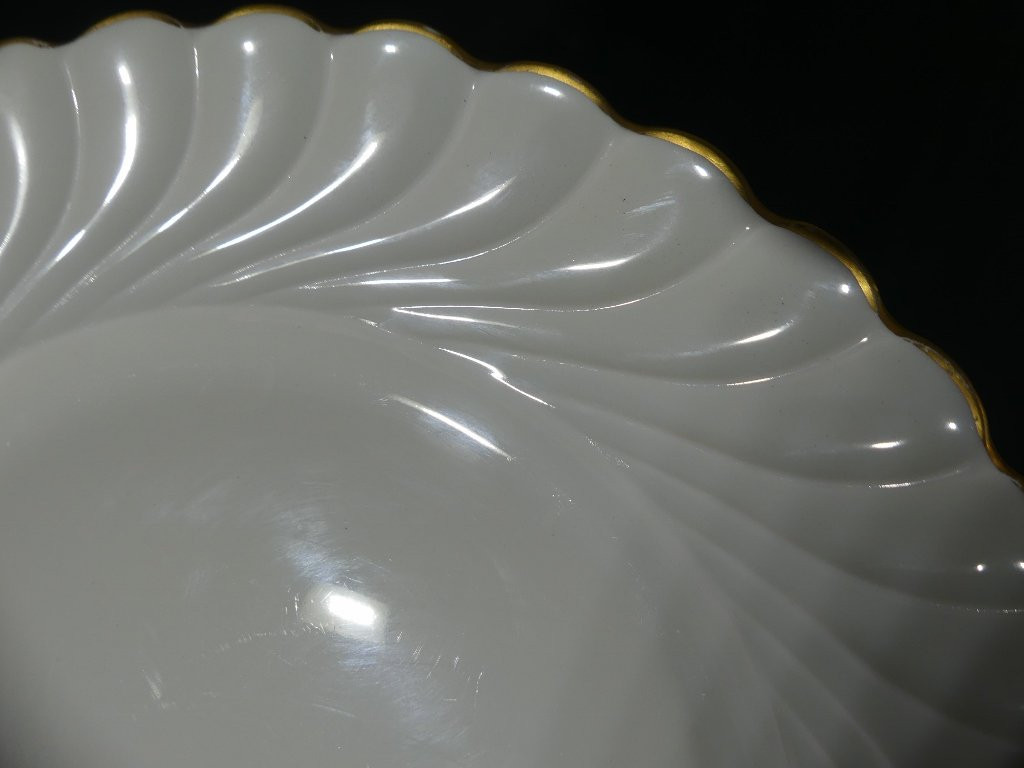 Haviland Torse blanc et filet doré, service de table pour 12 personnes porcelaine Limoges-photo-2