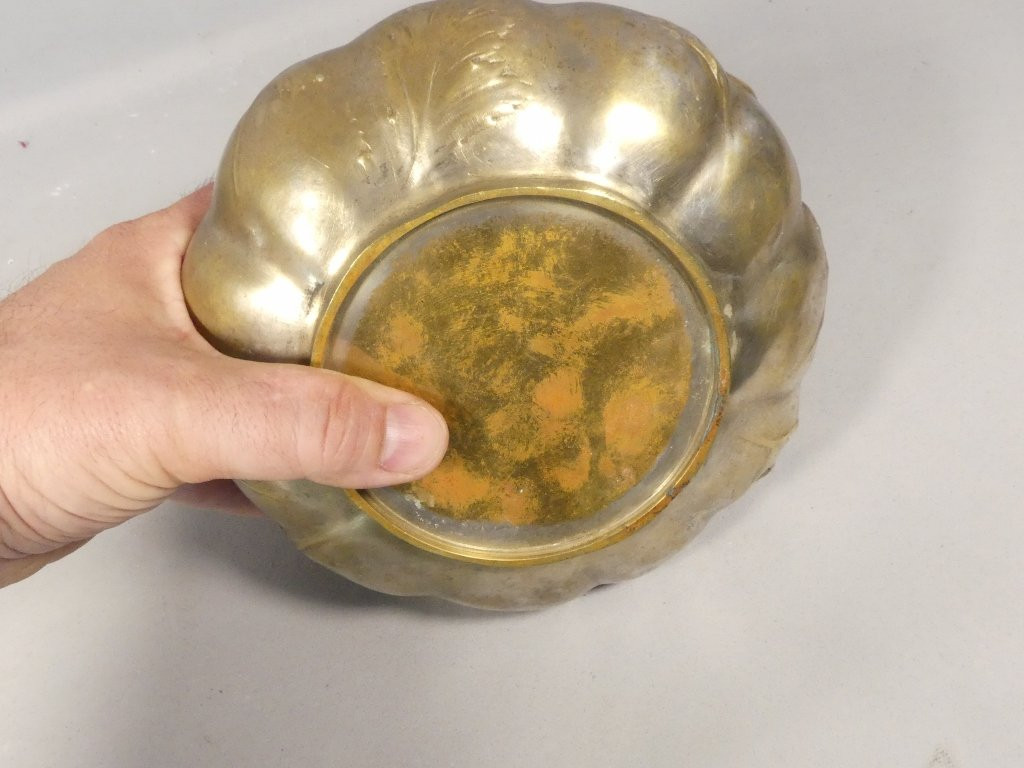 Lerolle Frères, Poppy Box In Double Patinated Bronze With Gilt And Silver, Napoleon III-photo-2