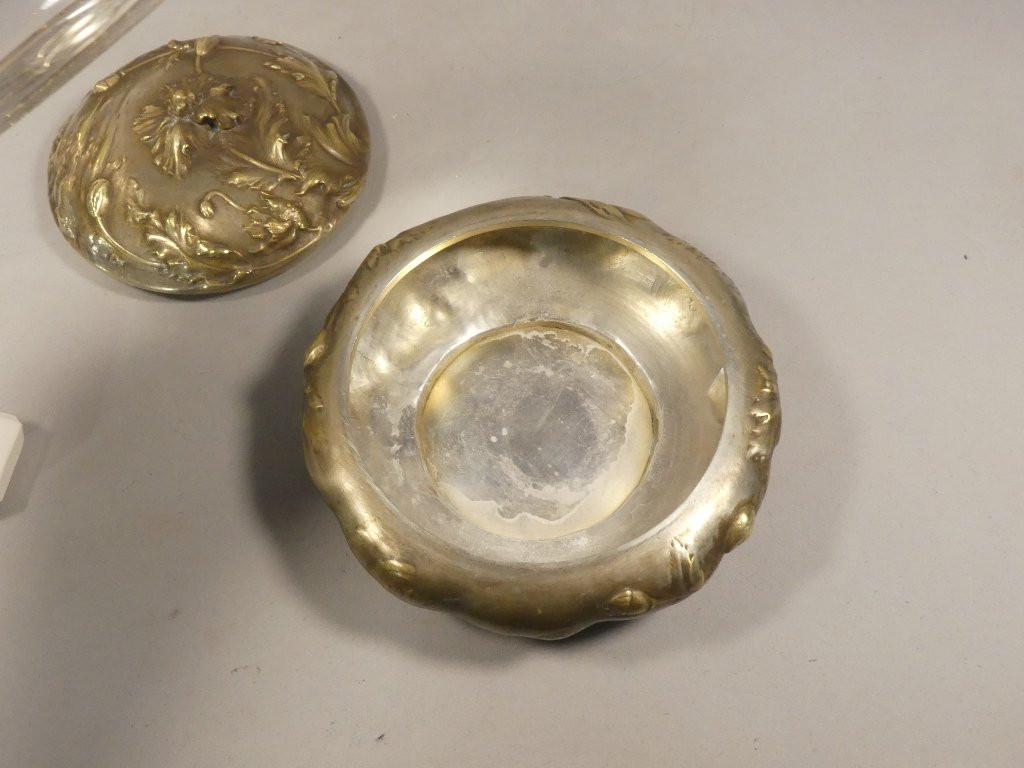 Lerolle Frères, Poppy Box In Double Patinated Bronze With Gilt And Silver, Napoleon III-photo-5