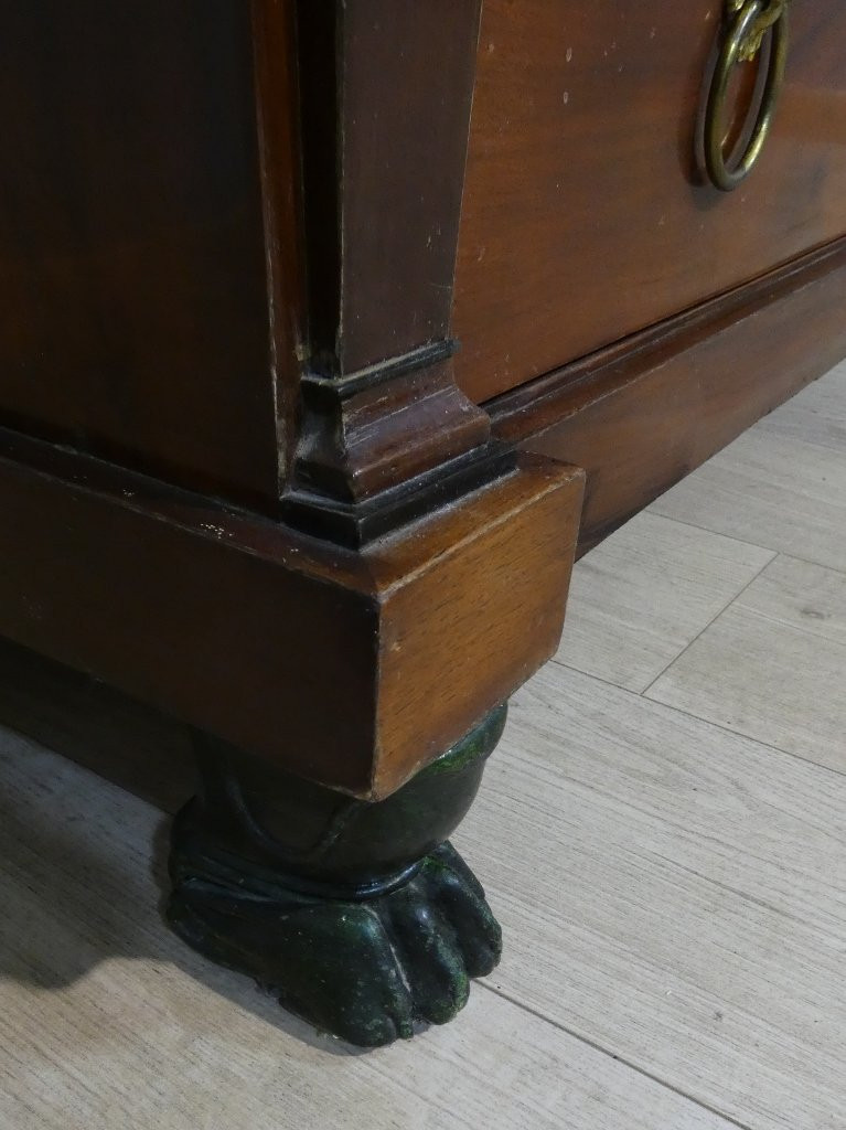 Return From Egypt, Mahogany Chest Of Drawers From The Empire Period, Early 19th Century-photo-3