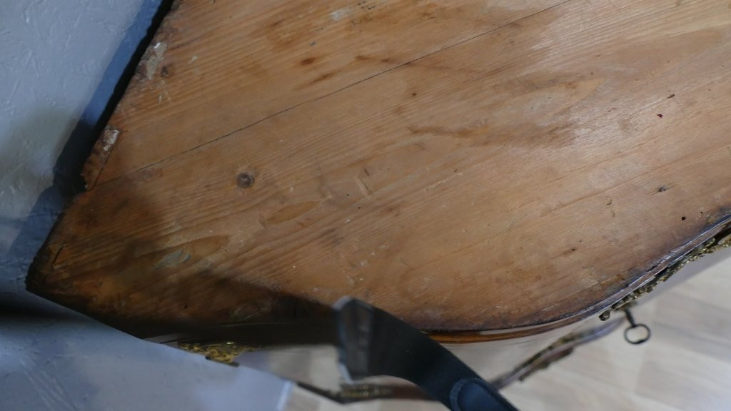 Encoignure d'époque Régence En Marqueterie De Palissandre Et Bronze Doré, XVIII ème-photo-4