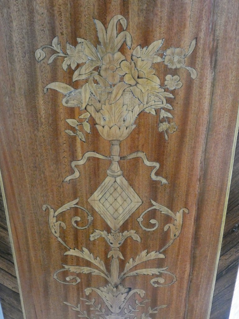 Lady's Secretary In Cabinet, Bonheur Du Jour, Rosewood, Rosewood Marquetry, 19th Century-photo-4