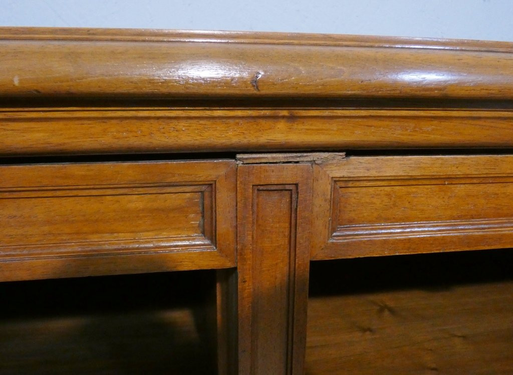 G Lancelin, Place Des Vosges, Paris, Trade Furniture, Walnut Filing Cabinet With Flaps, Dated 1914-photo-4