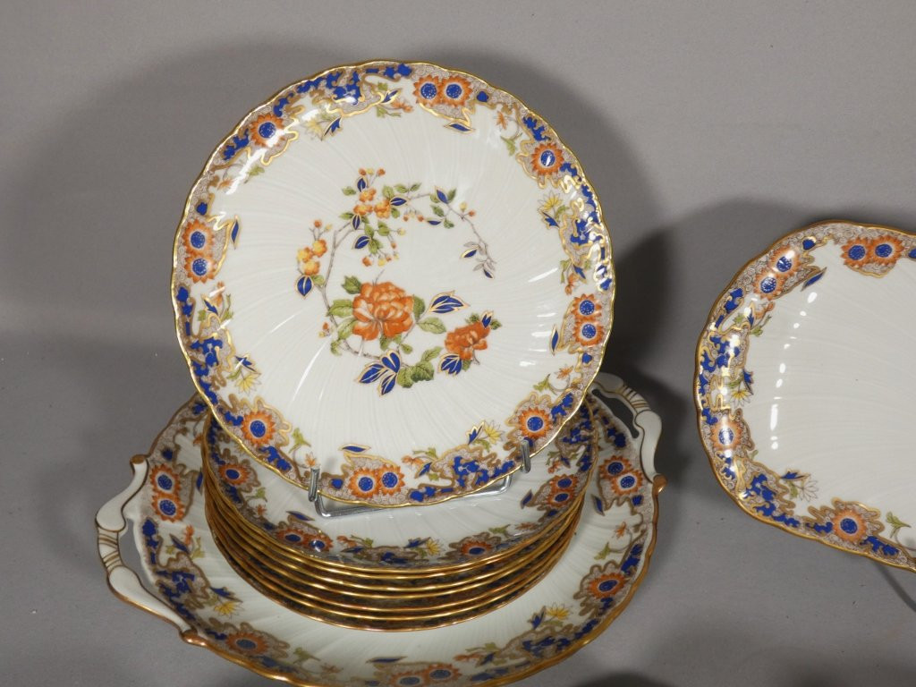 Bernardaud Singapour, Limoges Porcelain Tea And Dessert Service For 8 People-photo-3