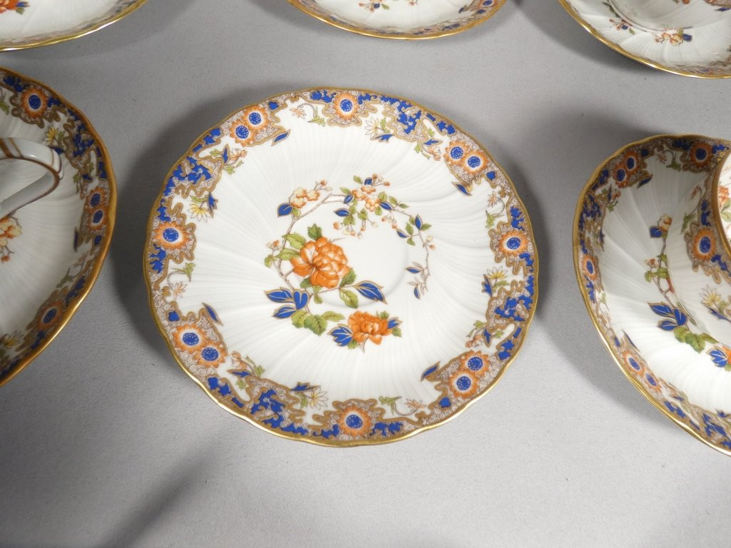 Bernardaud Singapour, Limoges Porcelain Tea And Dessert Service For 8 People-photo-8