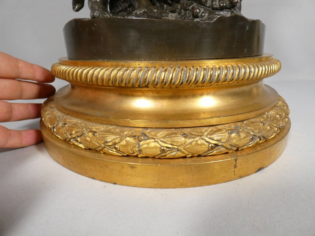 Important Groupe En Bronze, Bacchanale Musique Et Danse, Schoenewerk Et Delafontaine, XIX ème -photo-4