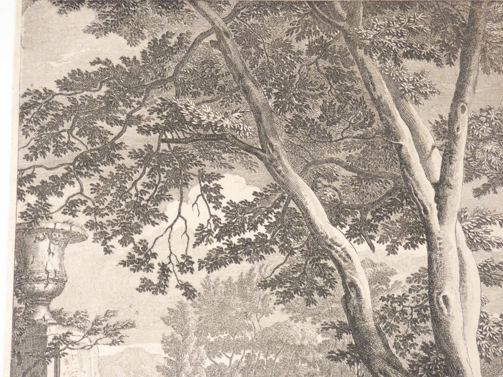 The Flight Of Corisca, Ca. 1695 - 1705 By Richard Van Orley, Etching, 17th Century-photo-2