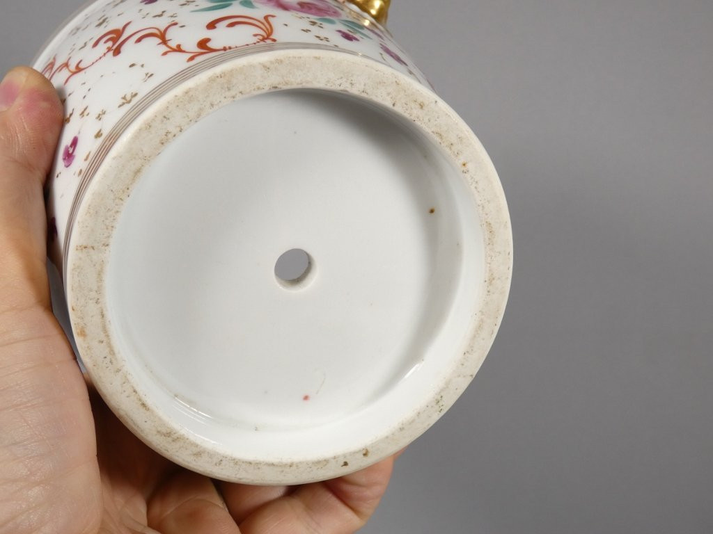 Paris Porcelain Flowerpot, Louis Philippe Period, Early 19th Century-photo-4