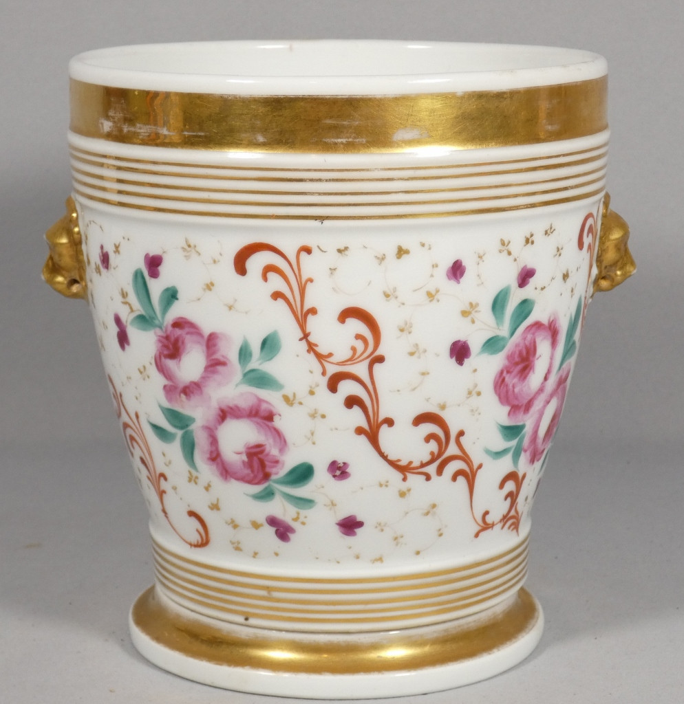 Paris Porcelain Flowerpot, Louis Philippe Period, Early 19th Century