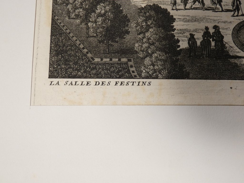Versailles, The Feast Hall, 17th Century Engraving Of The Gardens By Gabriel Pérelle-photo-3
