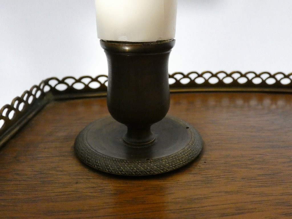Louis XVI Style Mahogany Reading Light Stand, 19th Century-photo-3