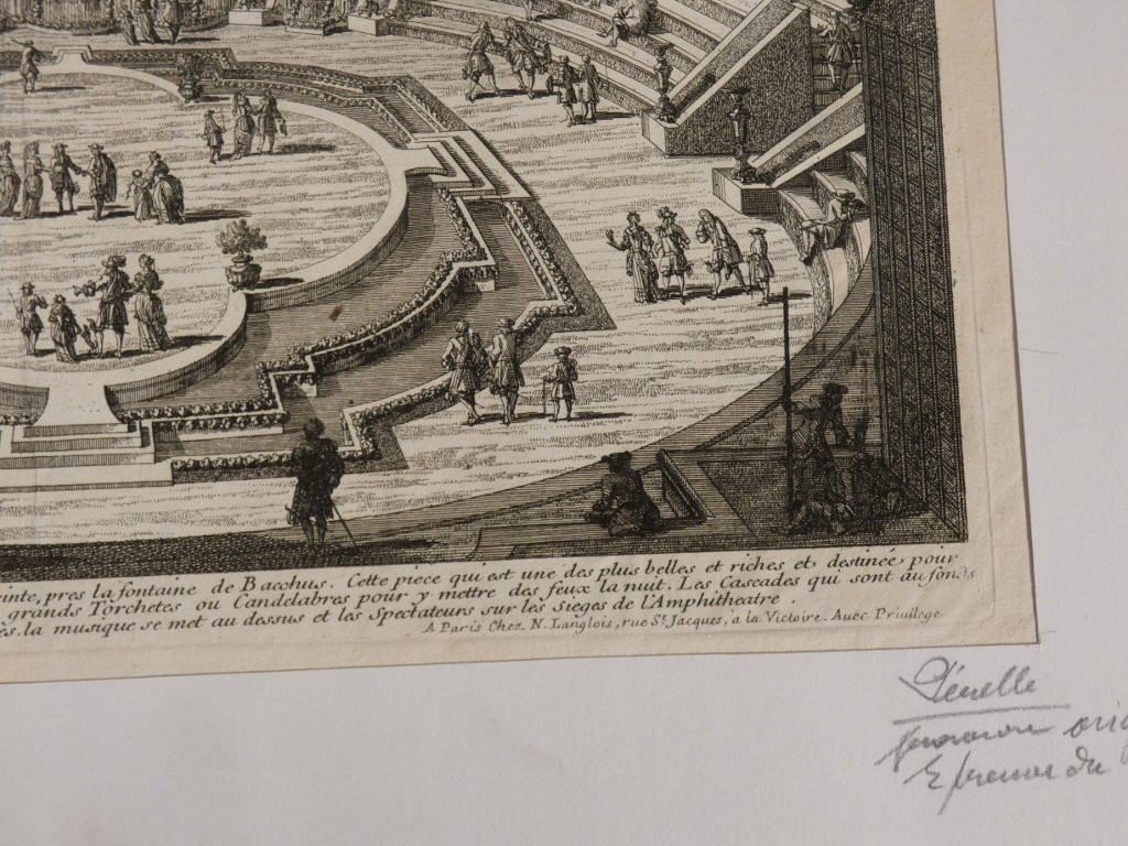 Versailles, The Ballroom, 17th Century Engraving Of The Gardens By Gabriel Pérelle-photo-4