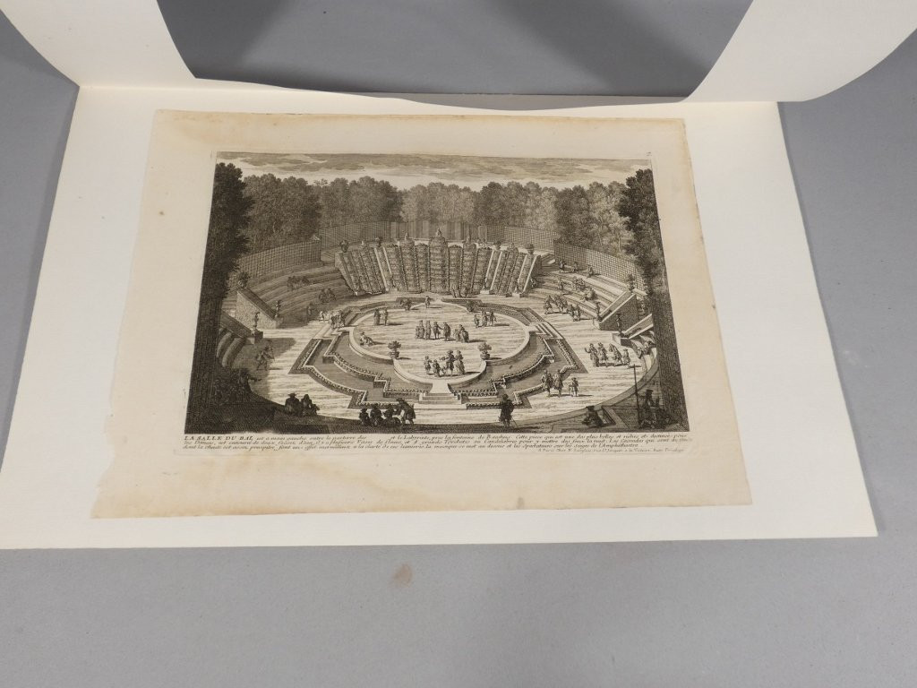 Versailles, The Ballroom, 17th Century Engraving Of The Gardens By Gabriel Pérelle-photo-2