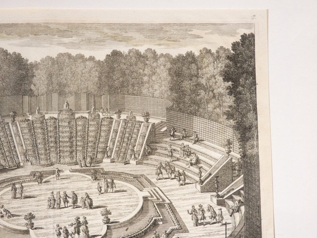 Versailles, The Ballroom, 17th Century Engraving Of The Gardens By Gabriel Pérelle-photo-6