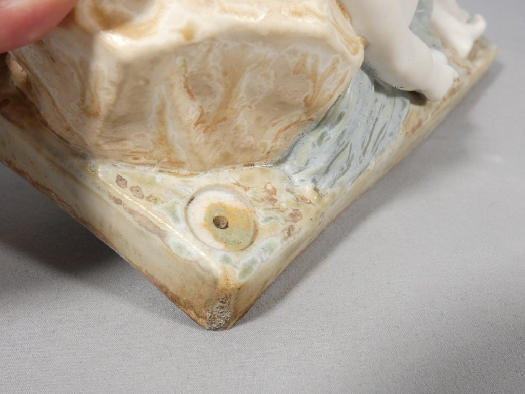 Léopold Savine And Théodore Haviland, Porcelain Statuette, The Young Woman Reclining, Early 20th Century-photo-3