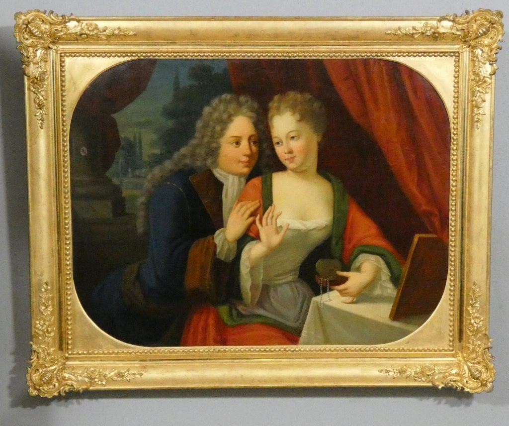 Portrait Of Jacques Clemenceau And His Wife, Gentleman Of The Household Of The Prince Of Condé-photo-2