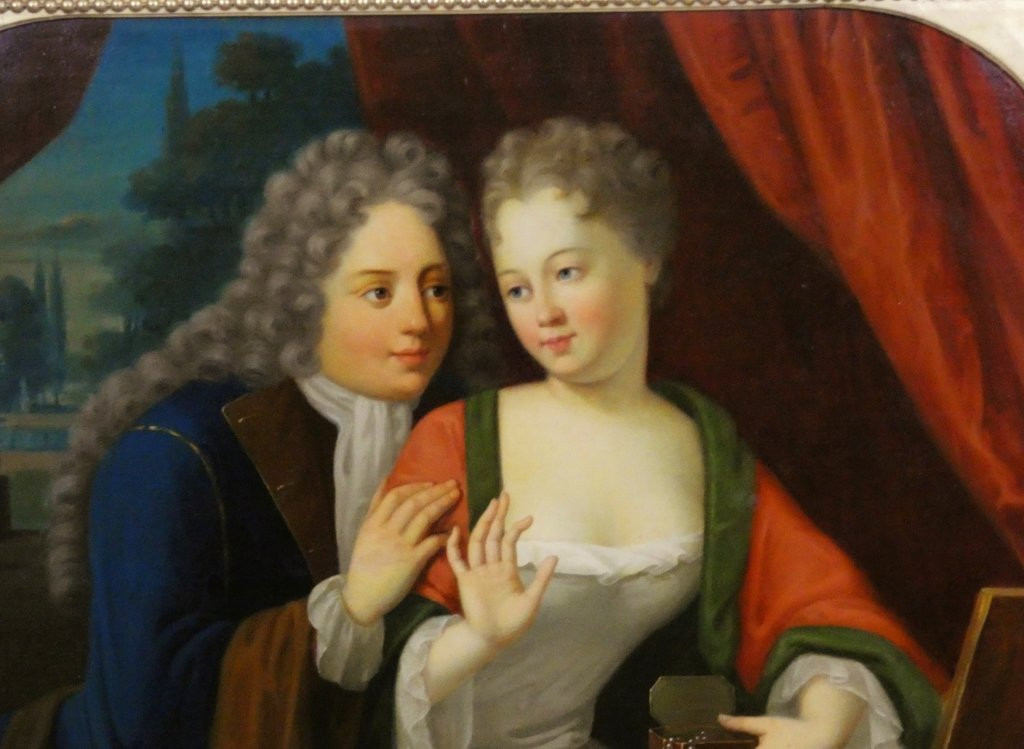 Portrait Of Jacques Clemenceau And His Wife, Gentleman Of The Household Of The Prince Of Condé-photo-1