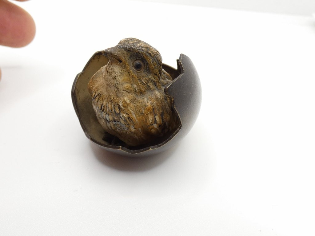 Vienna Bronze, Bird Emerging From Its Shell, 19th Century-photo-2