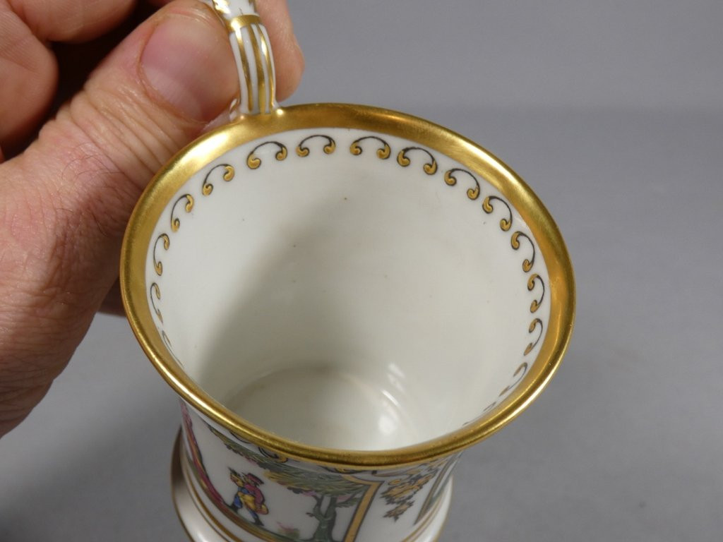 Stroll Through The Palais Royal, Raynaud Limoges Porcelain Cup And Saucer-photo-4