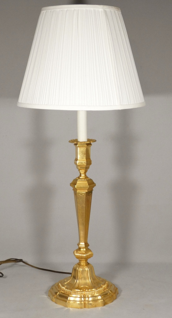 Large Regency Style Lamp In Gilt Bronze, 20th Century