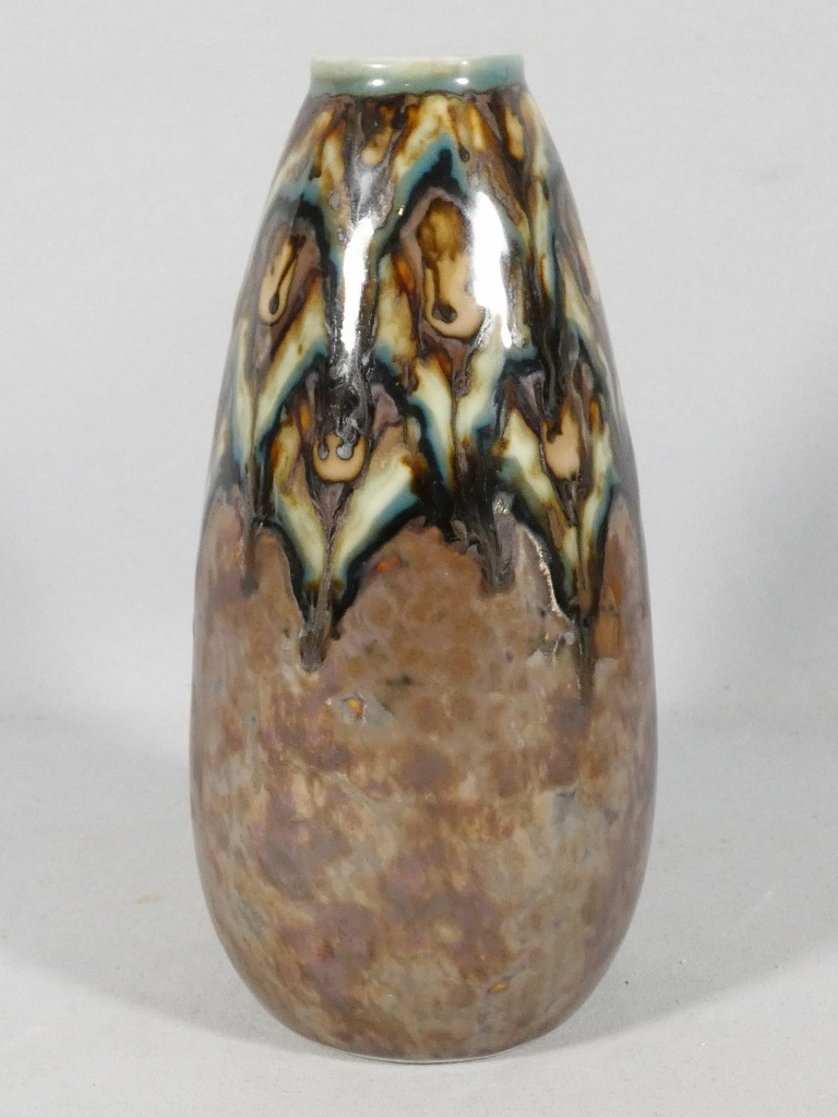 Camille Tharaud Limoges, Art Deco Vase In High-fire Porcelain, 1935