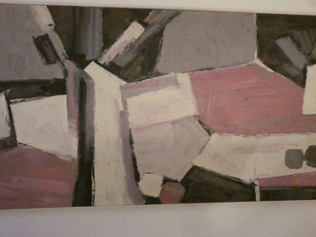 Grand tableau abstrait par Maurice Mante dat&eacute; 1985, 203*103 cm-photo-4