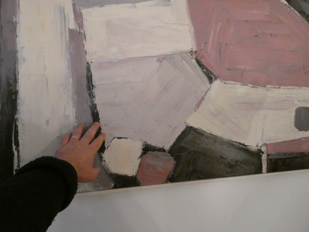 Grand tableau abstrait par Maurice Mante dat&eacute; 1985, 203*103 cm-photo-2