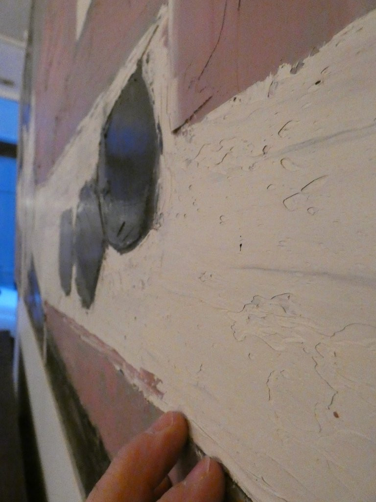 Grand tableau abstrait par Maurice Mante dat&eacute; 1985, 203*103 cm-photo-4