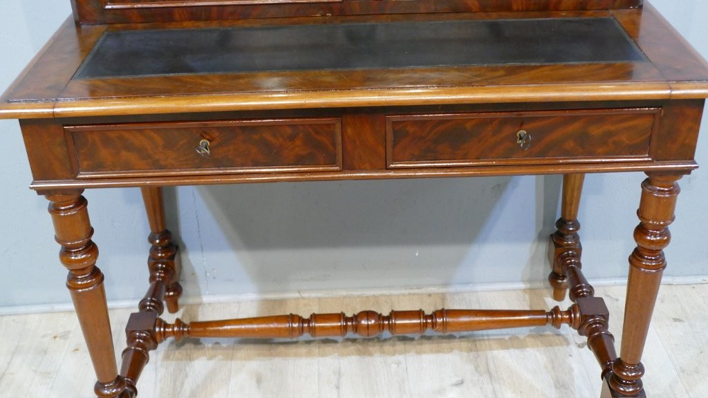 Display Cabinet, Table, Solid Mahogany And Veneer, Louis Philippe Period, Circa 1840 -photo-1