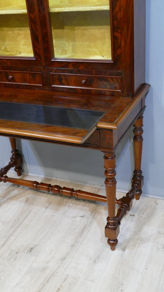 Display Cabinet, Table, Solid Mahogany And Veneer, Louis Philippe Period, Circa 1840 -photo-3