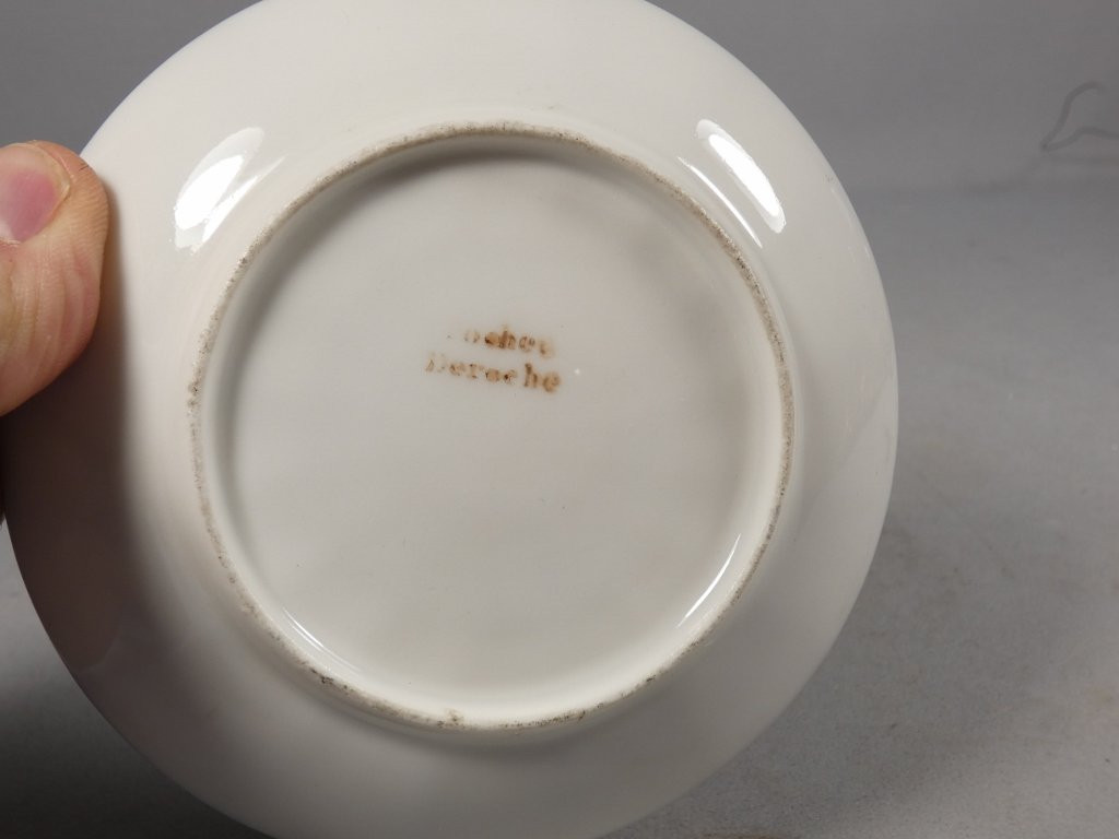 Tasse de collection d'époque Restauration peinte à la main , manufacture Pochet Deroche-photo-8