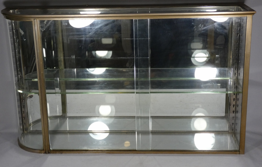 Brot, A Brass And Glass Shop Display Case With A Rounded Section, Early 20th Century