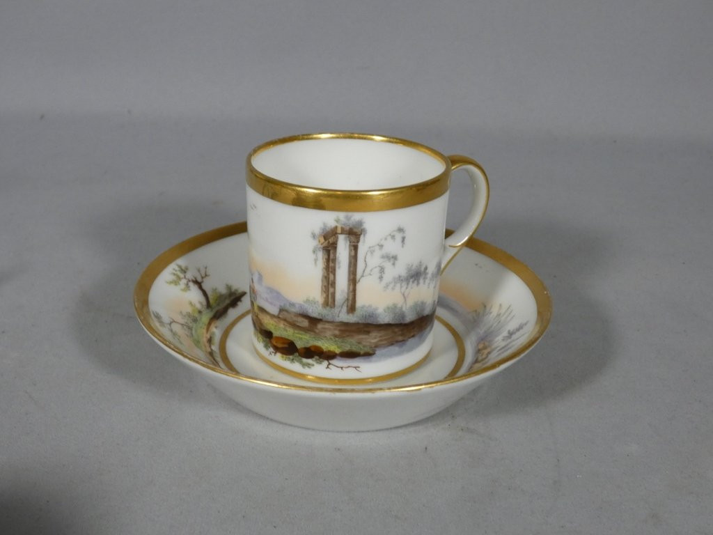 Halley Workshop (1800-1822), Hand-painted Porcelain Liter Cup, 19th Century-photo-6