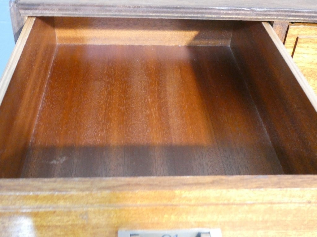 Meuble de métier à 66 tiroirs, magasin, mercerie, rangement, façade acajou, époque 1960-photo-1