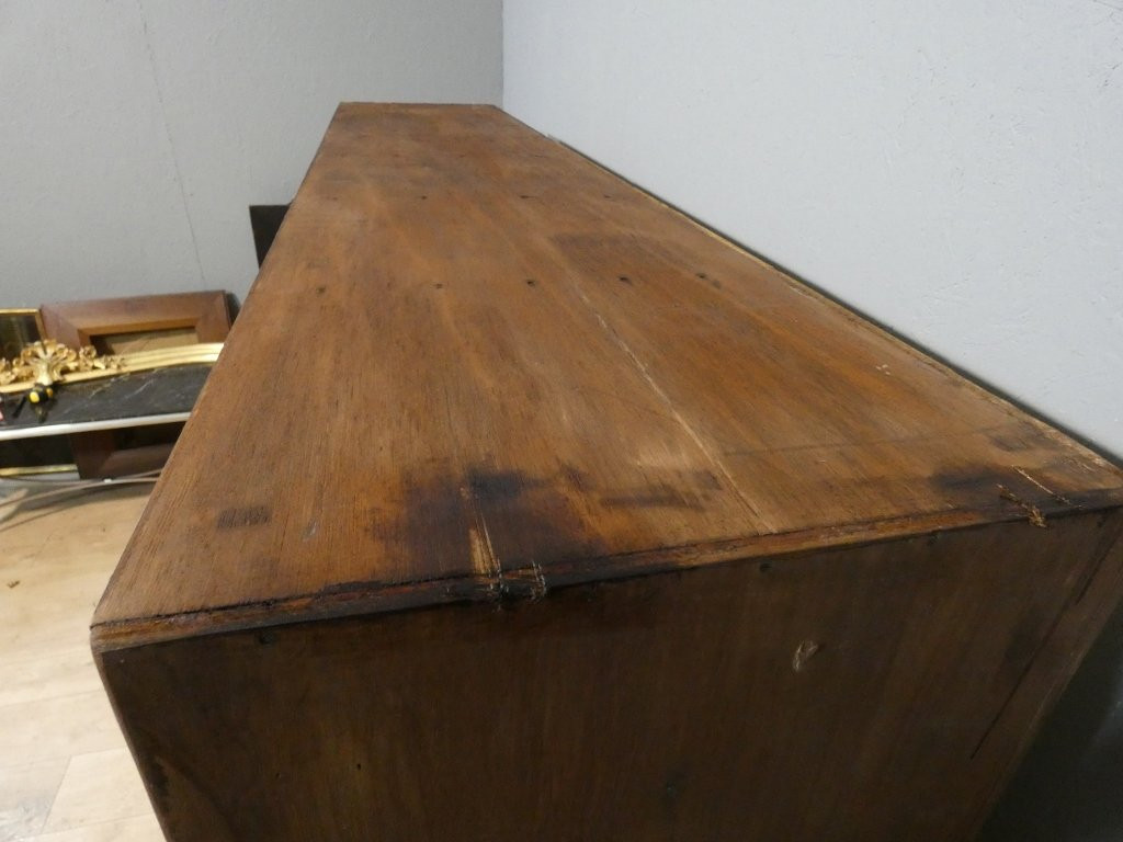 Meuble de métier à 66 tiroirs, magasin, mercerie, rangement, façade acajou, époque 1960-photo-7